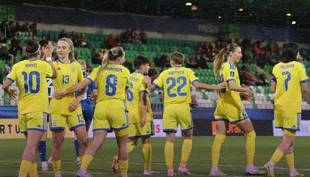 Женская сборная Украины обыграла Словакию в первом стыковом матче отбора к ЧМ-2027