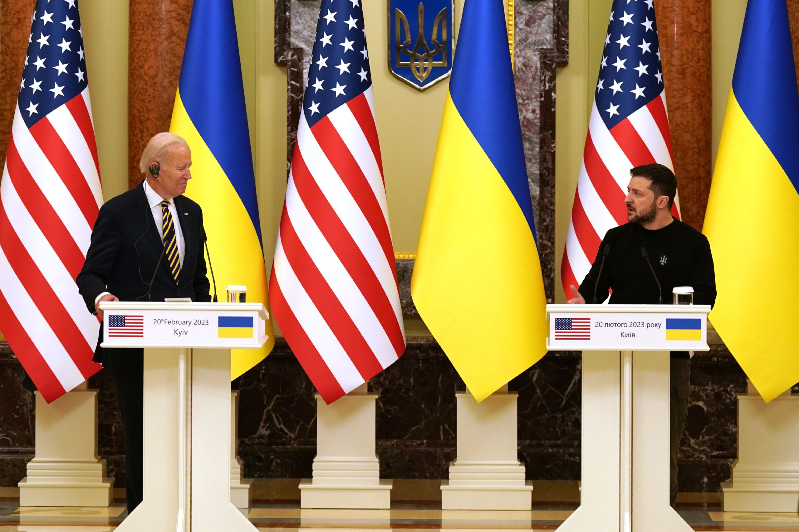 Брифинг президентов Украины и США в Киеве