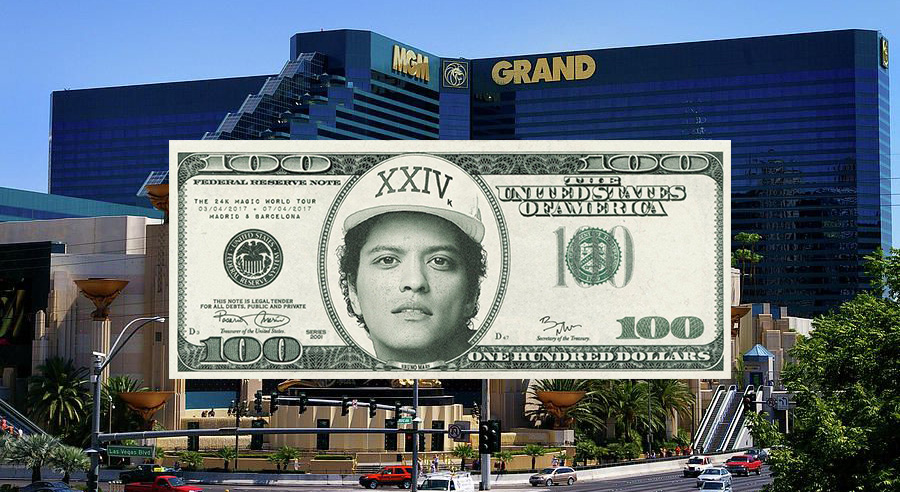 Бруно Марс должен больше $50 млн MGM Resorts за азартные игры
