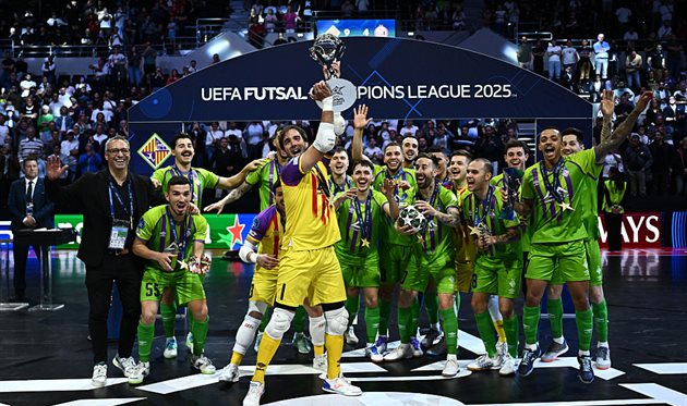 Пальма в третий раз выиграла футзальную Лигу чемпионов